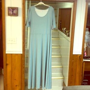 LuLaRoe Blue Polka-Dotted Ana! NWT!